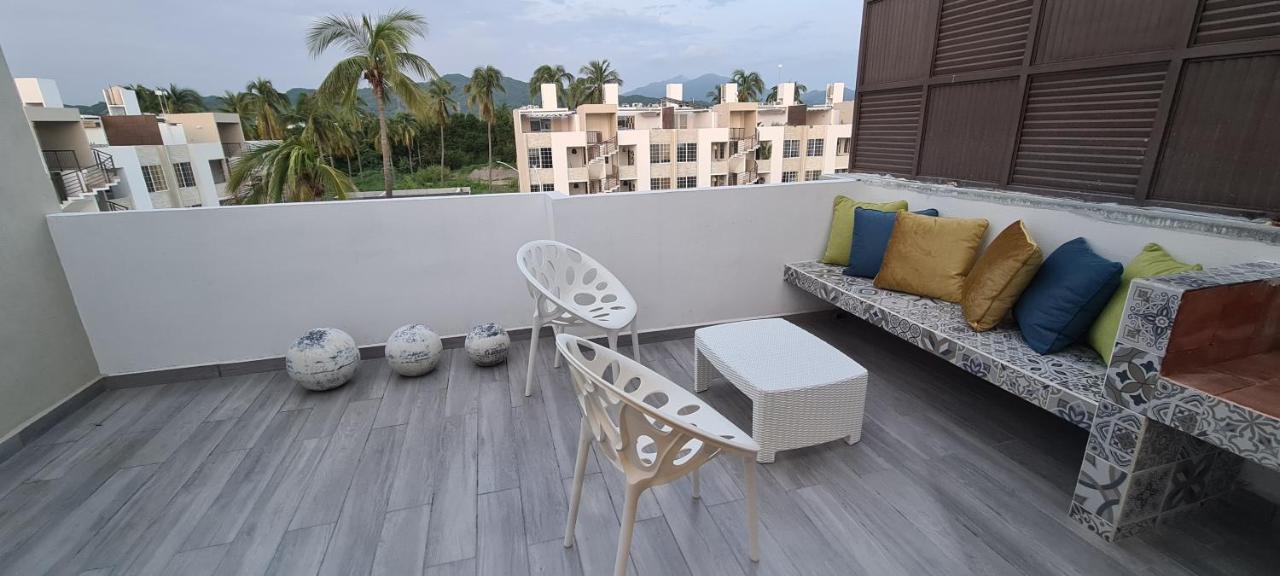 Moderno Depa Con Terraza Y Vista Extraordinaria Apartment Manzanillo Ngoại thất bức ảnh